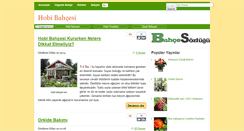 Desktop Screenshot of hobibahcesi.com